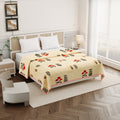 Jaipur Bagh Double Dohar Dull Cotton Ethnic Block Yellow Khari Print