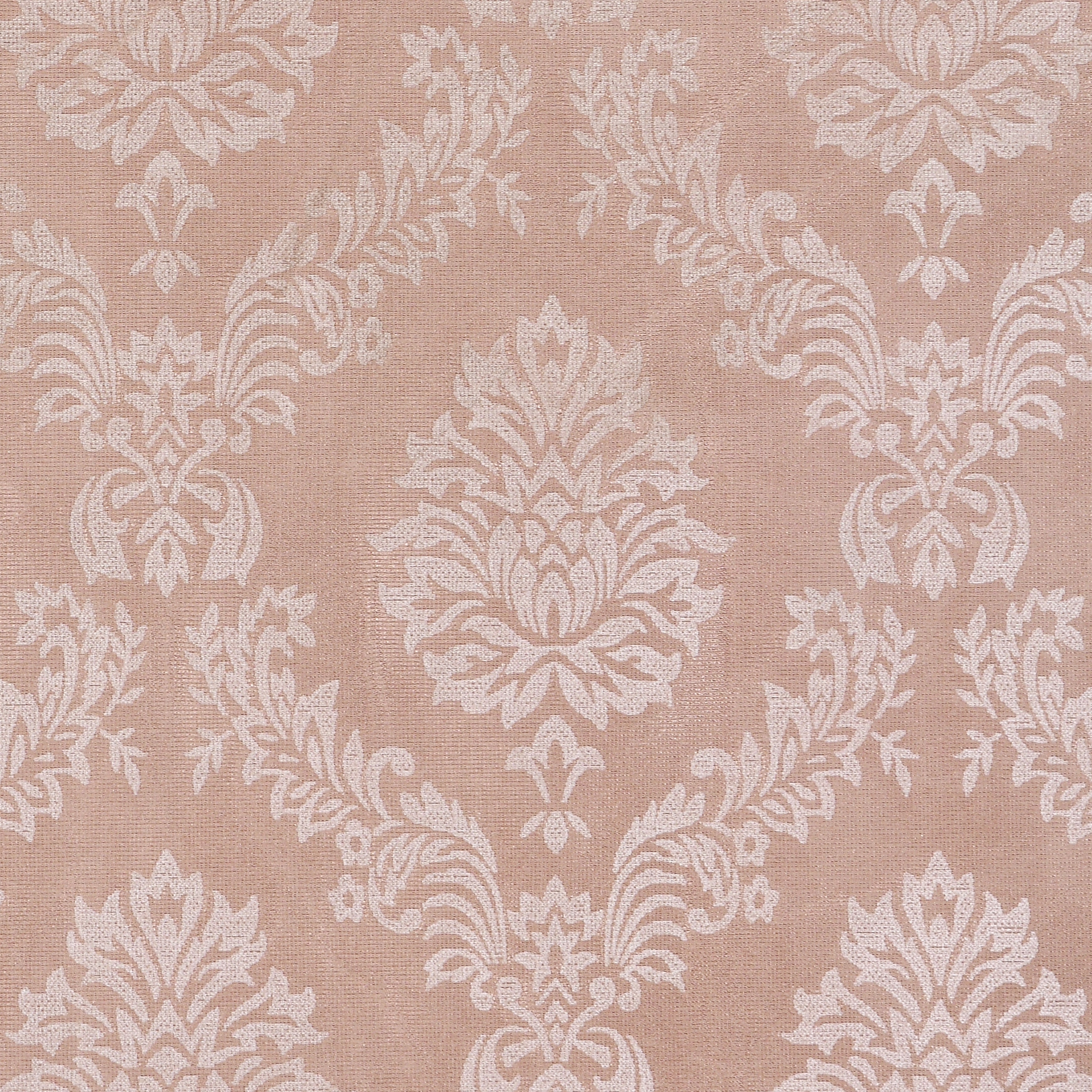 Daisy Door Curtains 60% Light Filtering Poly Knitted 200 GSM Damask Rose Gold