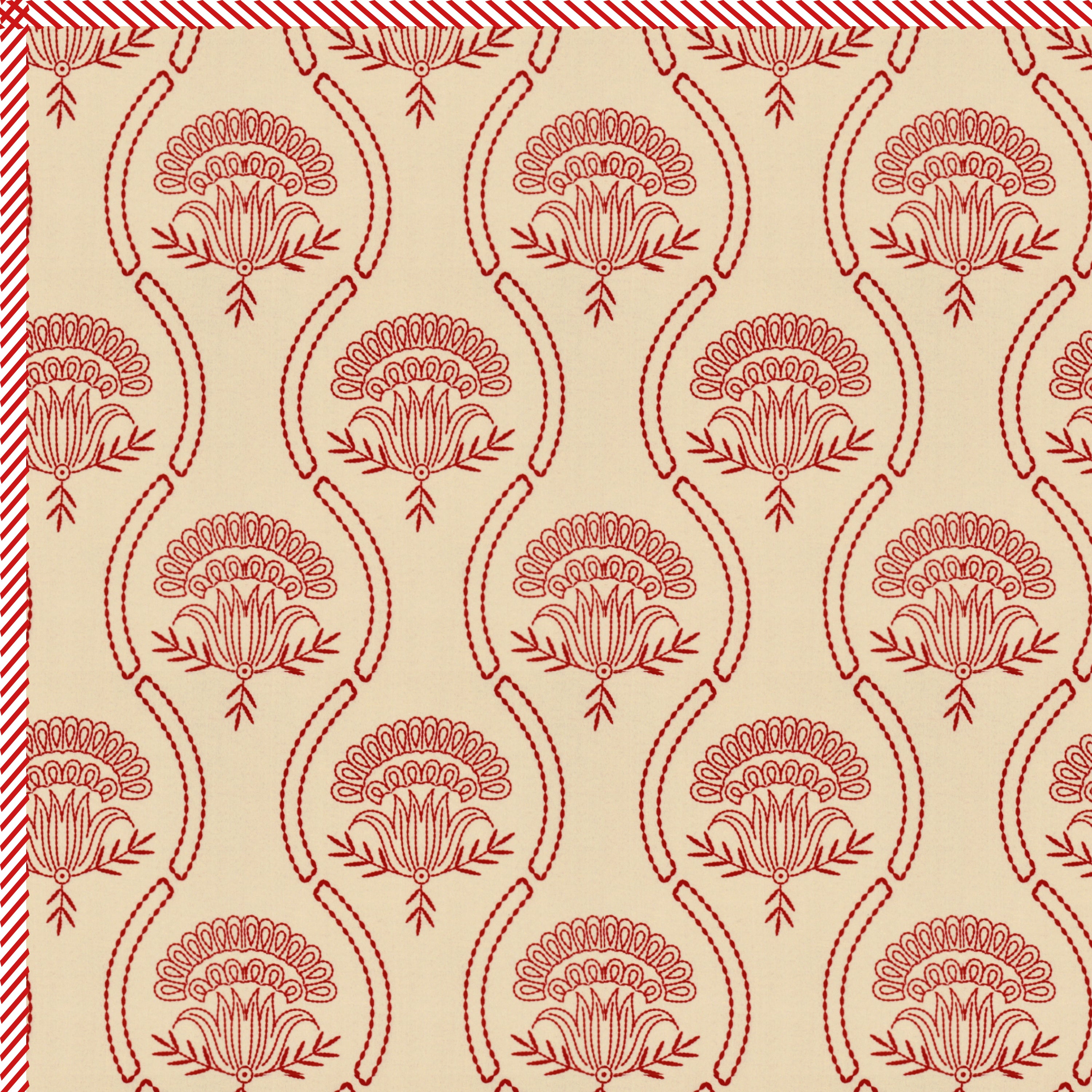 Jaipur Bagh Double Dohar Dull Cotton Kashida Style Brown