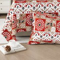 Lok Story Single Bedsheet with 1 Pillow Cover 130 GSM Micropeach Tribal Village Rust