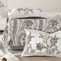 Daisy King Bedsheet with 2 Pillow Covers 130 GSM Micropeach Classic Paisley Brown