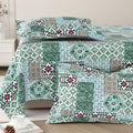 Daisy Queen Bedsheet with 2 Pillow Covers 130 GSM Micropeach Heritage Mosaic Brown