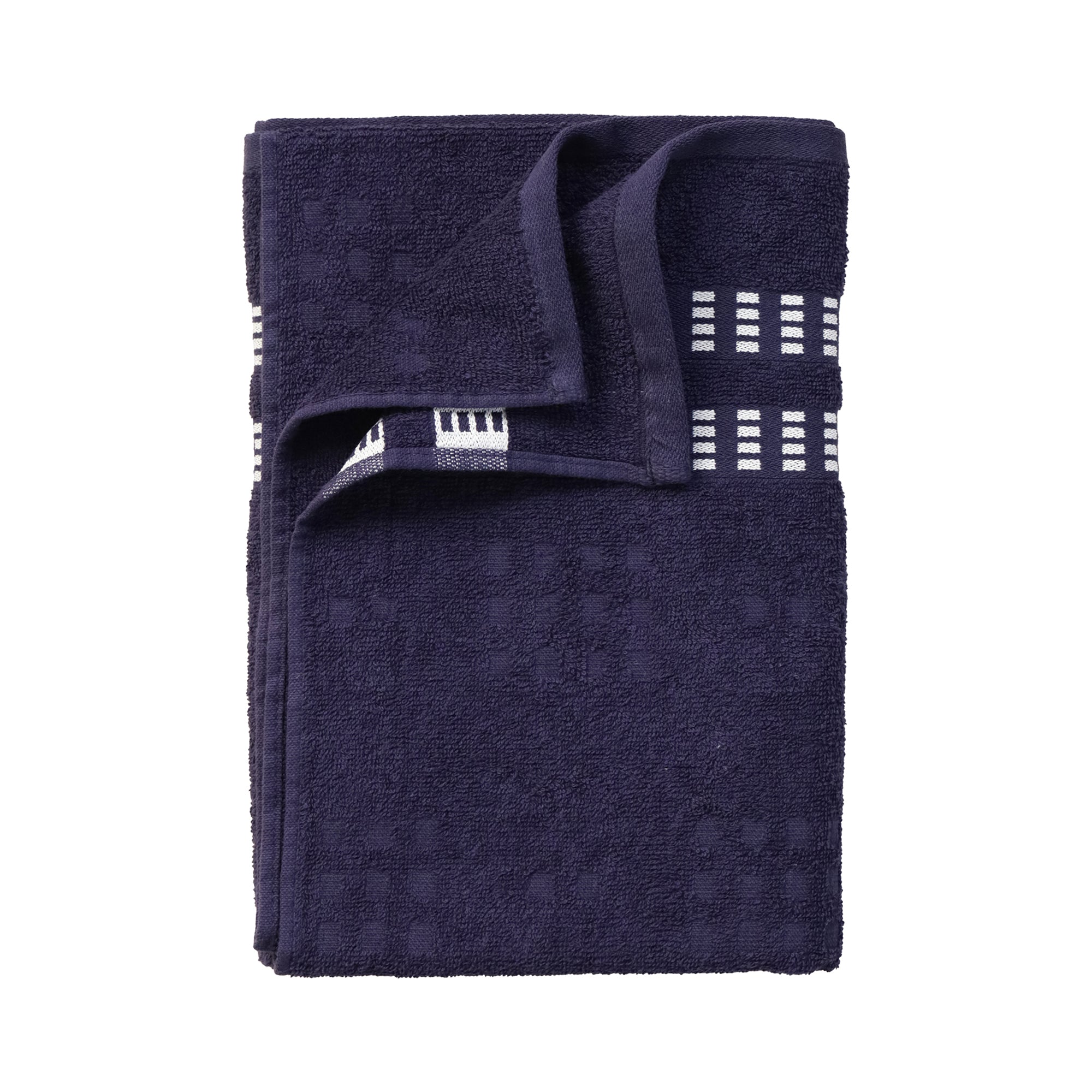 Lotus Bath Towel 100% Cotton 365 GSM Sculpted Border Navy