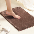 Rose Large Size Bath Mat Rabit Fur With TPR Backing Solid Mouse
