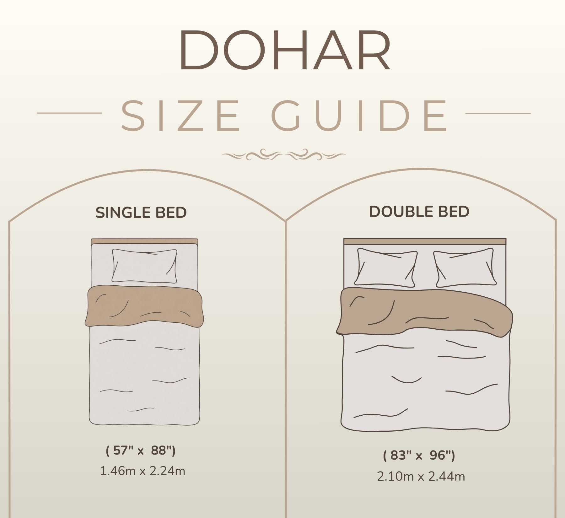 Rose Double Dohar Dull Cotton Floral Wreath Cream