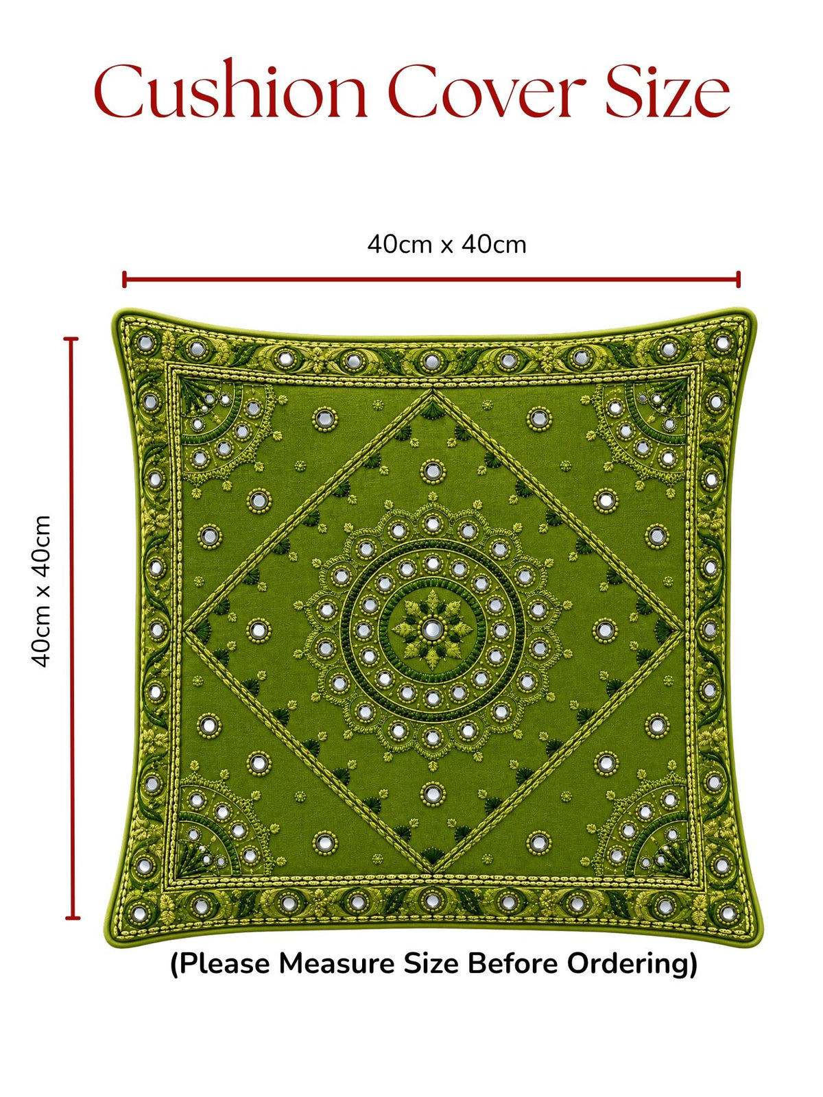 Mirror Tales Micropeach Pack of 5 Cushion Covers (40 x 40 cm )