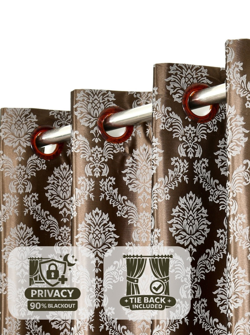 Daisy 200 GSM Polyester Knitted 60% Light Filtering Window Curtain