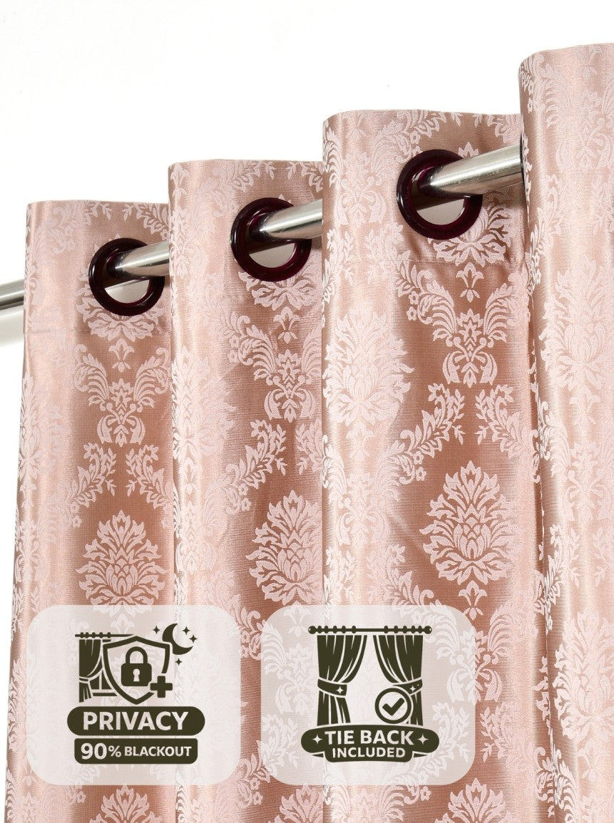 Daisy 200 GSM Polyester Knitted 60% Light Filtering Window Curtain
