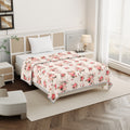 Rose Single Dohar Dull Cotton Floral Bunch Pink