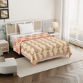 Jaipur Bagh Single Dohar Dull Cotton Kashida Style Brown