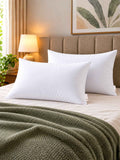 Jasmine Pillows ( Set of 2 ) Poly Shell with Fiber Filling - White Small