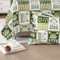 Lok Story Single Bedsheet with 1 Pillow Cover 130 GSM Micropeach Tribal Style Green