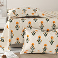 Daisy King Bedsheet with 2 Pillow Covers 130 GSM Micropeach Mughal Floral Yellow