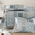 Daisy Single Bedsheet with 1 Pillow Cover 130 GSM Micropeach Classic Mosaic Grey