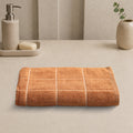 Jasmine Bath Towel 100% Cotton 365 GSM Classic Check Walnut