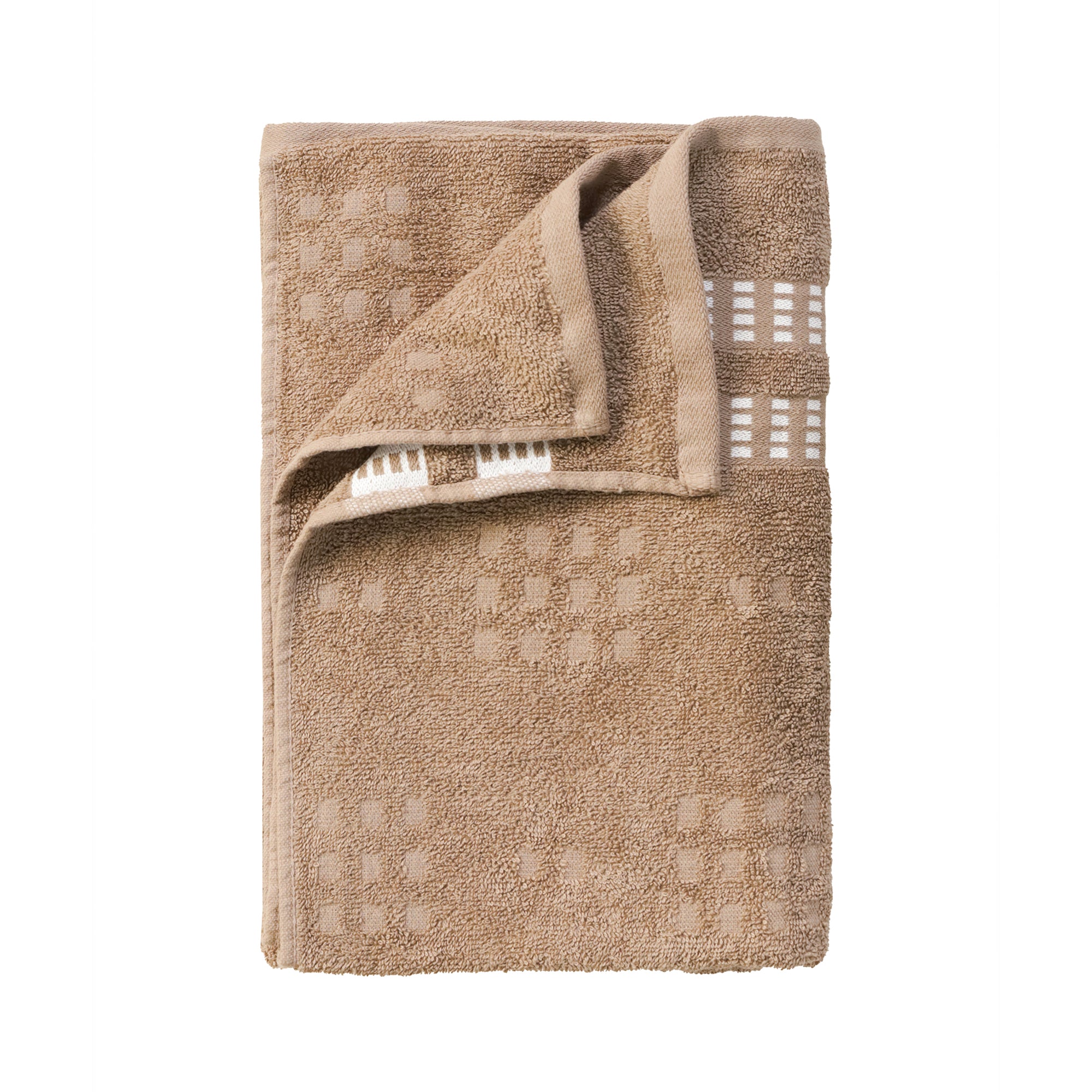 Lotus Bath Towel 100% Cotton 365 GSM Sculpted Border Beige