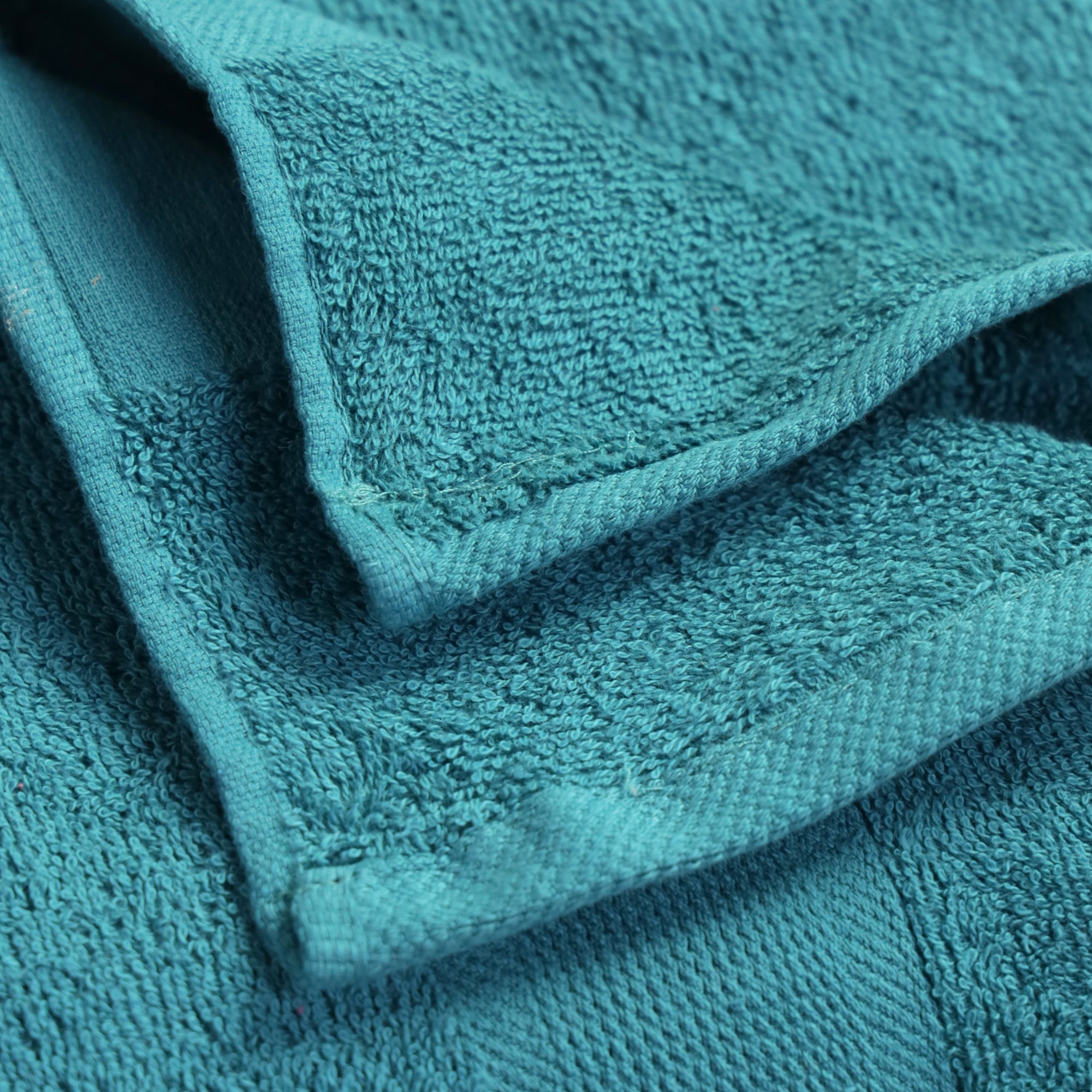 Rose Hand Towel (Set of 2) 100% Cotton 420 GSM Self Border Teal