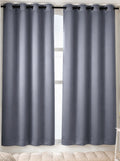 Rose Door XL Curtains (Set of 2) 90% Blackout 280 GSM Solid Grey