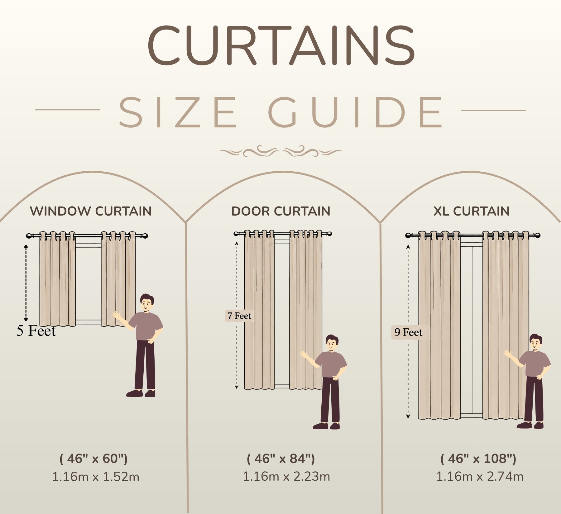 Lily Door XL Curtains (Set of 2) 90% Blackout 280 GSM Embossed Textured Grey