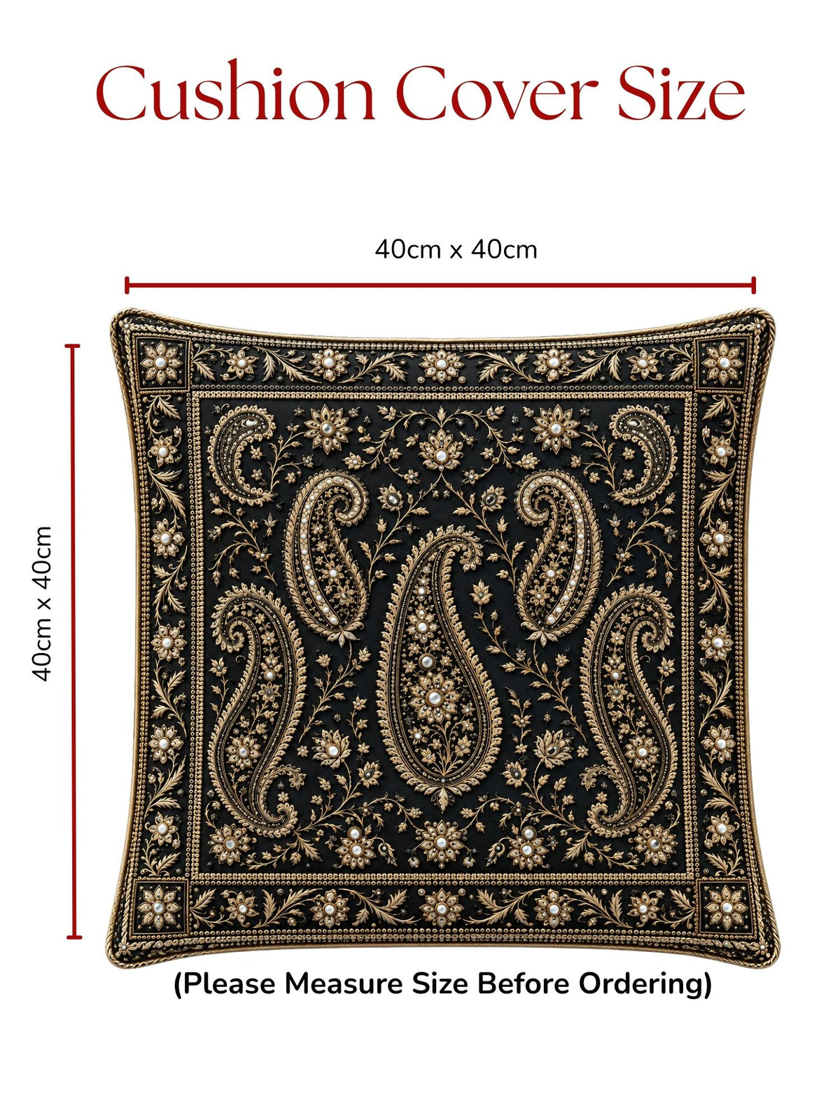 Mirror Tales Micropeach Pack of 5 Cushion Covers (40 x 40 cm )