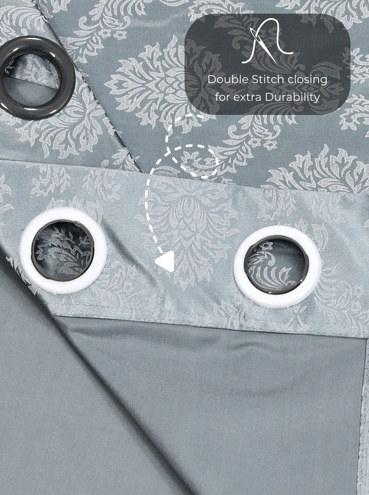 Daisy 200 GSM Polyester Knitted 60% Light Filtering Window Curtain
