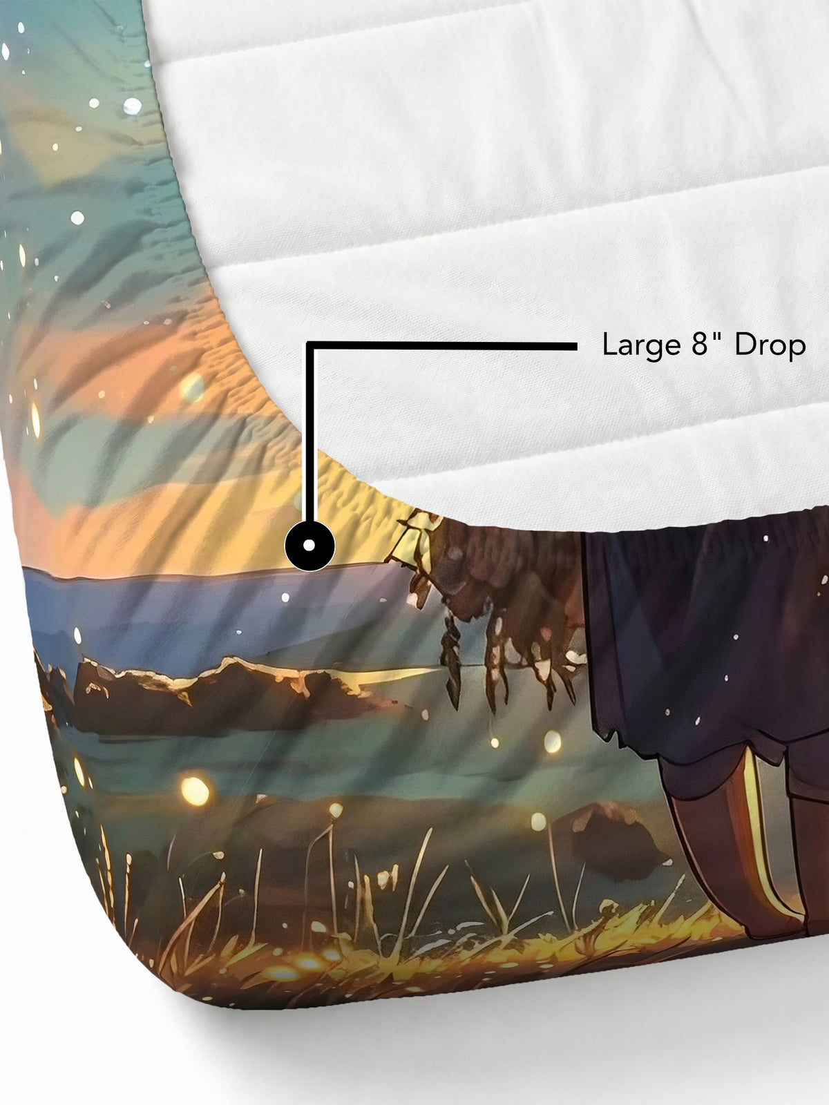 Homeful Style Canvas Stories Pictorial Printed 160 TC Bedsheet with 2 Pillow Covers
