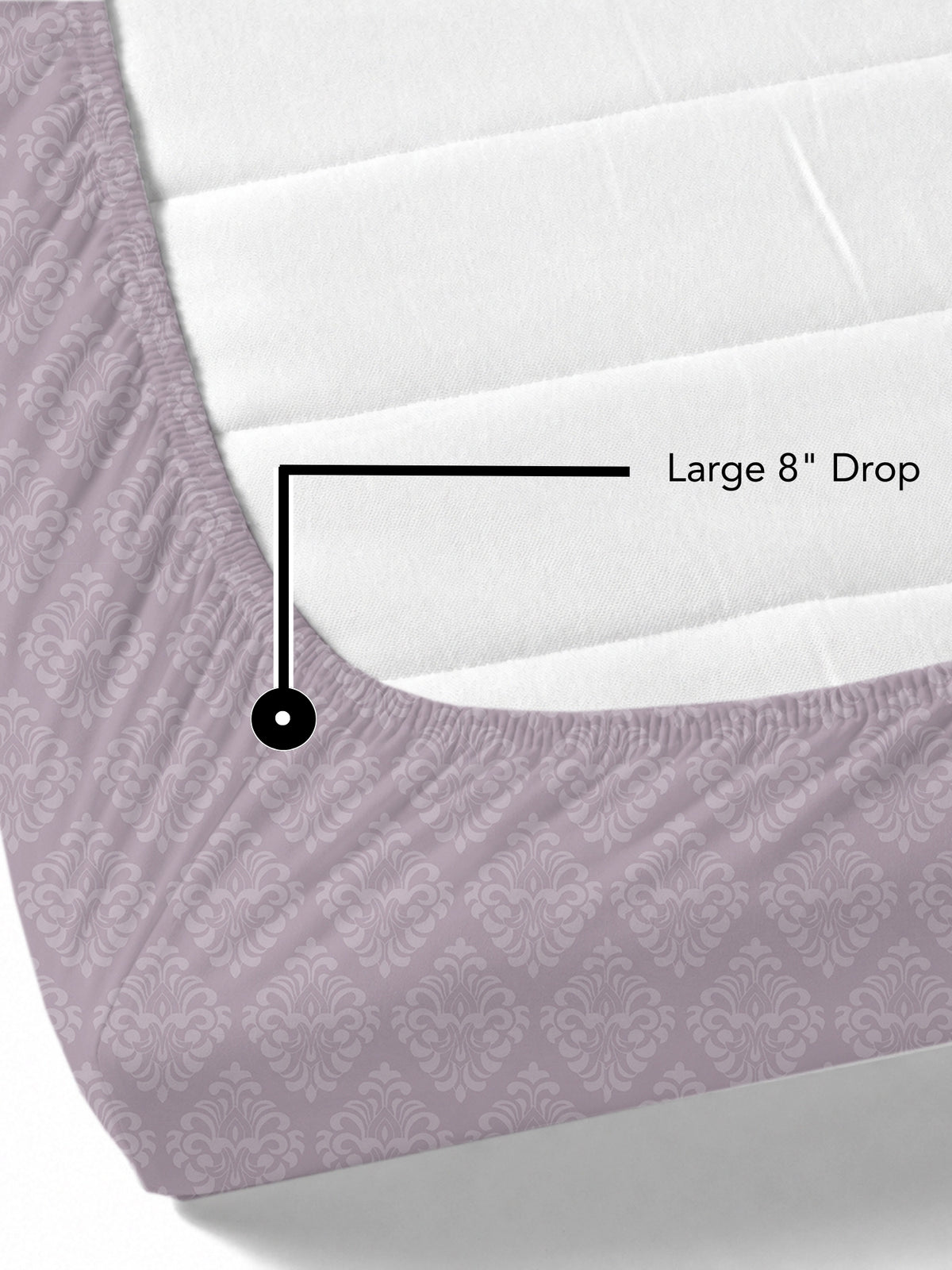 Jasmine 115 GSM Embossed Jacquard Micropeach Bedsheet with 2 Pillow Covers